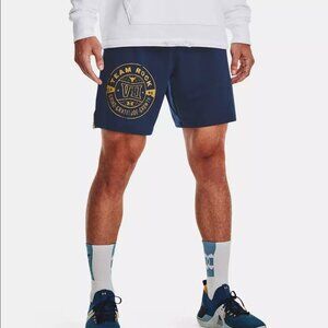 Under Armour Men's Project Rock Boxing Shorts 1370451-408 Academy / White NWT